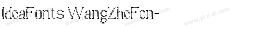IdeaFonts WangZheFen字体转换